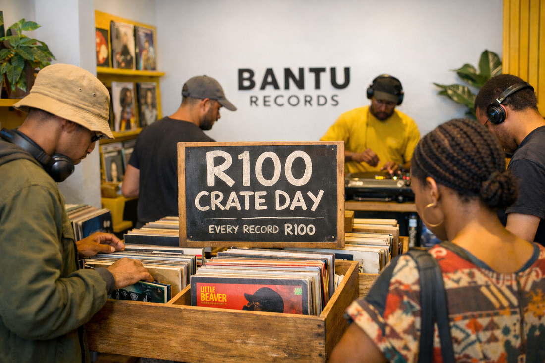 R100 Crate Day at Bantu Records: Digging Deeper Than the Price Tag