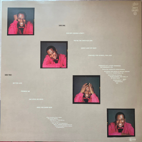 Luther Vandross – Forever, For Always, For Love [VG+ l VG]